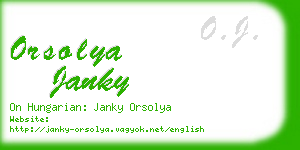 orsolya janky business card